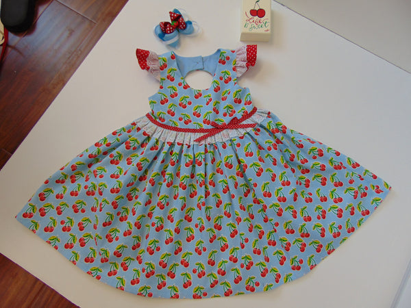 Cherries Jubilee Dress-Yellow
