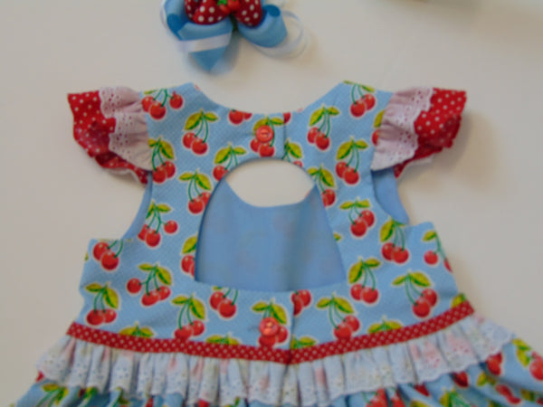 Cherries Jubilee Dress-Yellow